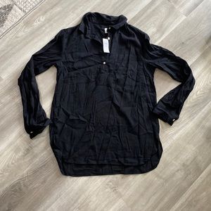 NWT gap factory women’s small black tunic pullover